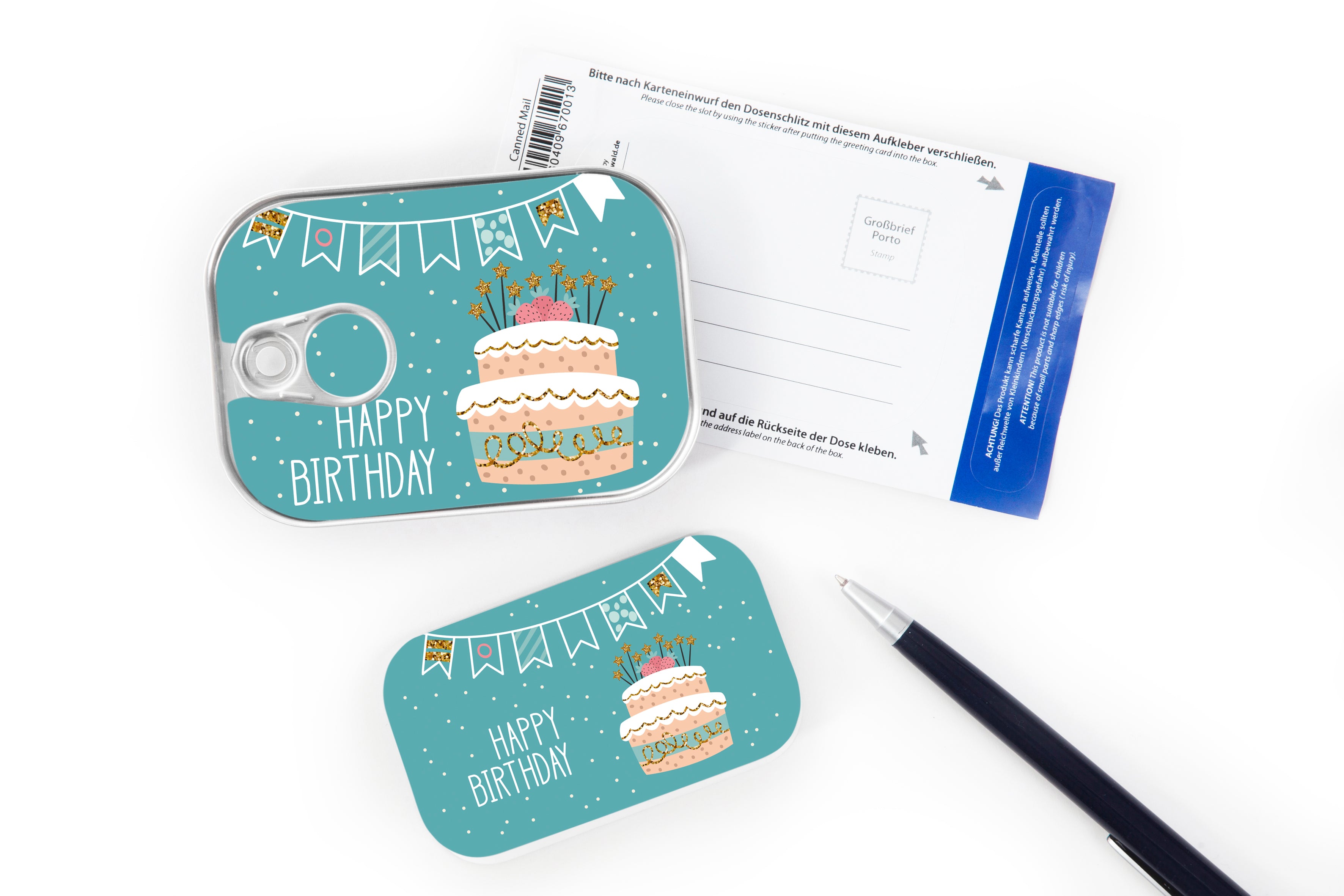 Dosenpost 4er Set "Geburtstag III"