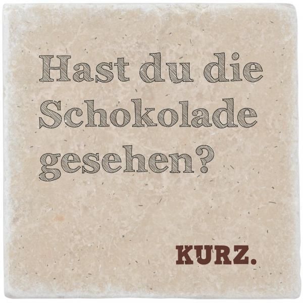 Untersetzer aus Marmor "Hast du die Schokolade"