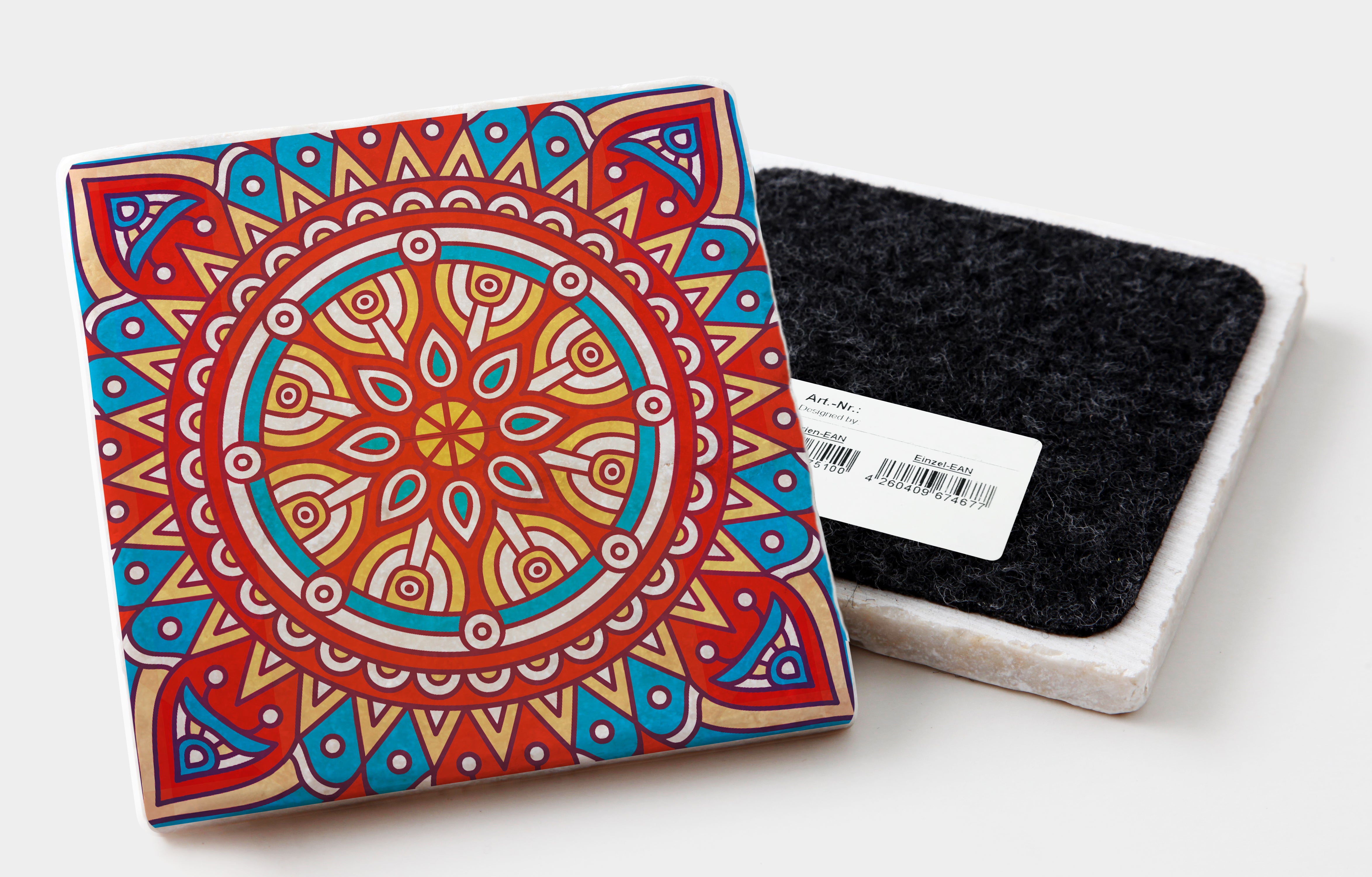 Marmoruntersetzer "Mandala"