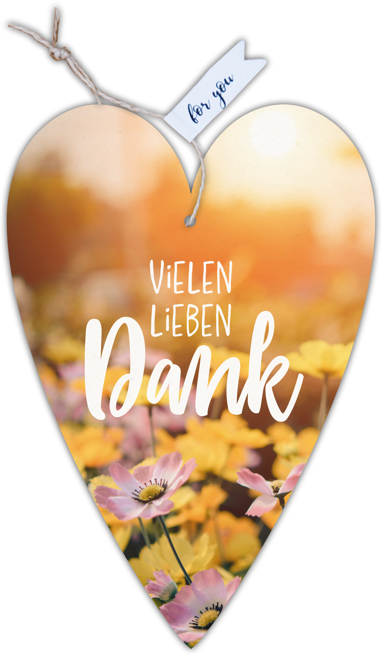 Herzkarte unser Finne "Vielen lieben Dank"