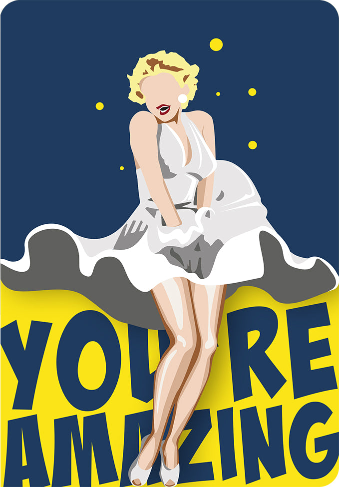 Fun-Cut Doppelkarte "You're Amazing"