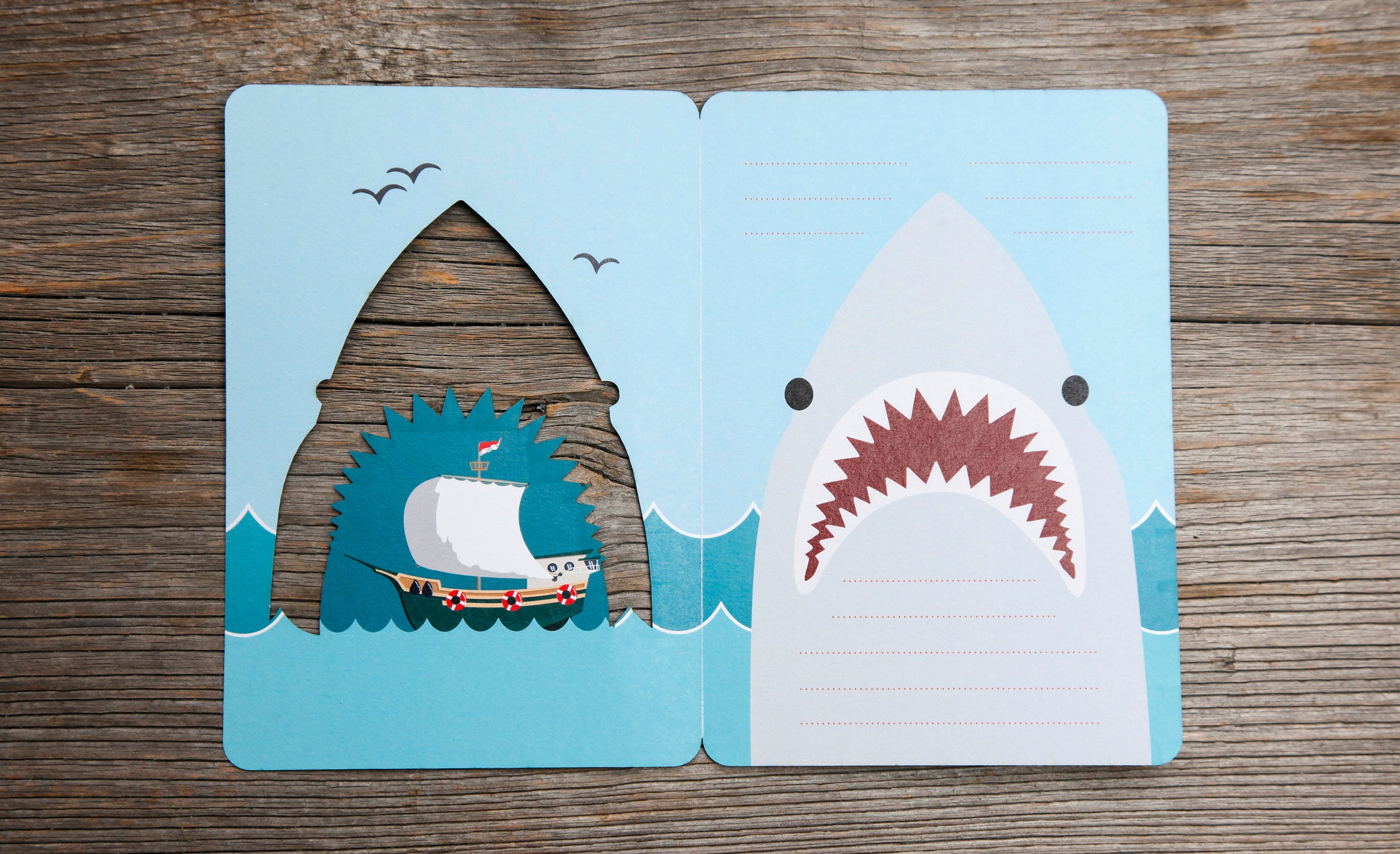 Fun-Cut Doppelkarte "Stay sharp"