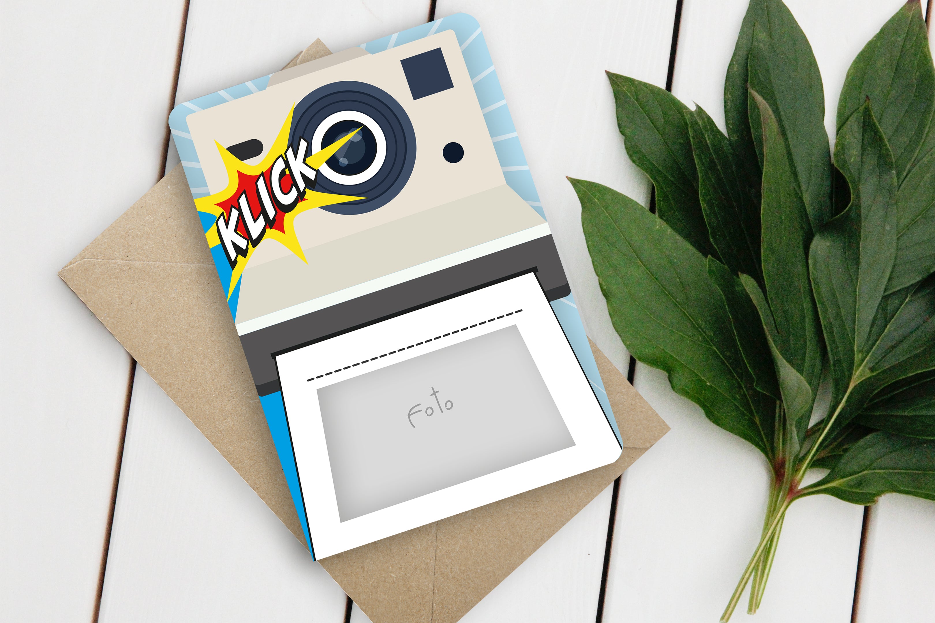 Fun-Cut Doppelkarte "Polaroid"