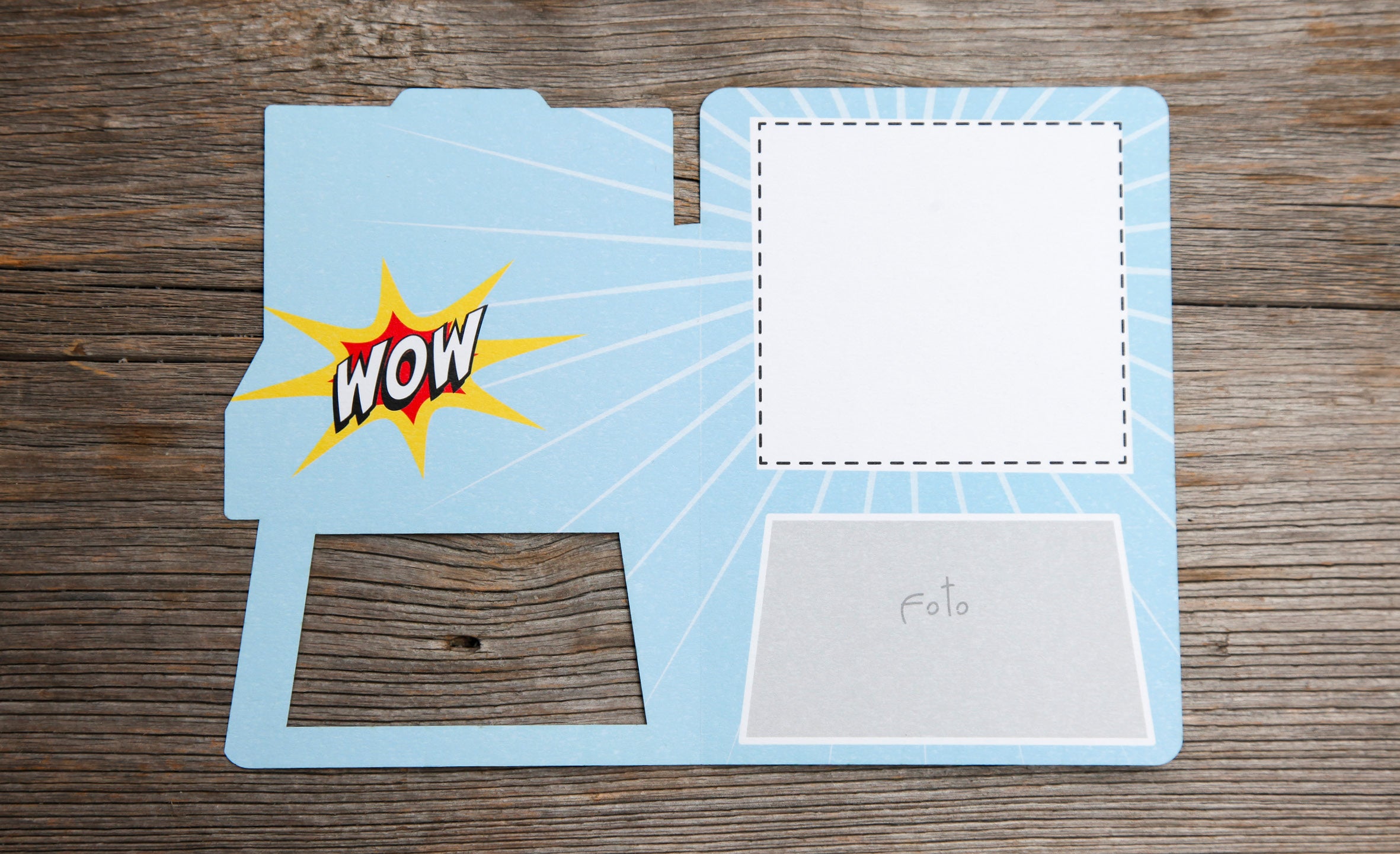 Fun-Cut Doppelkarte "Polaroid"