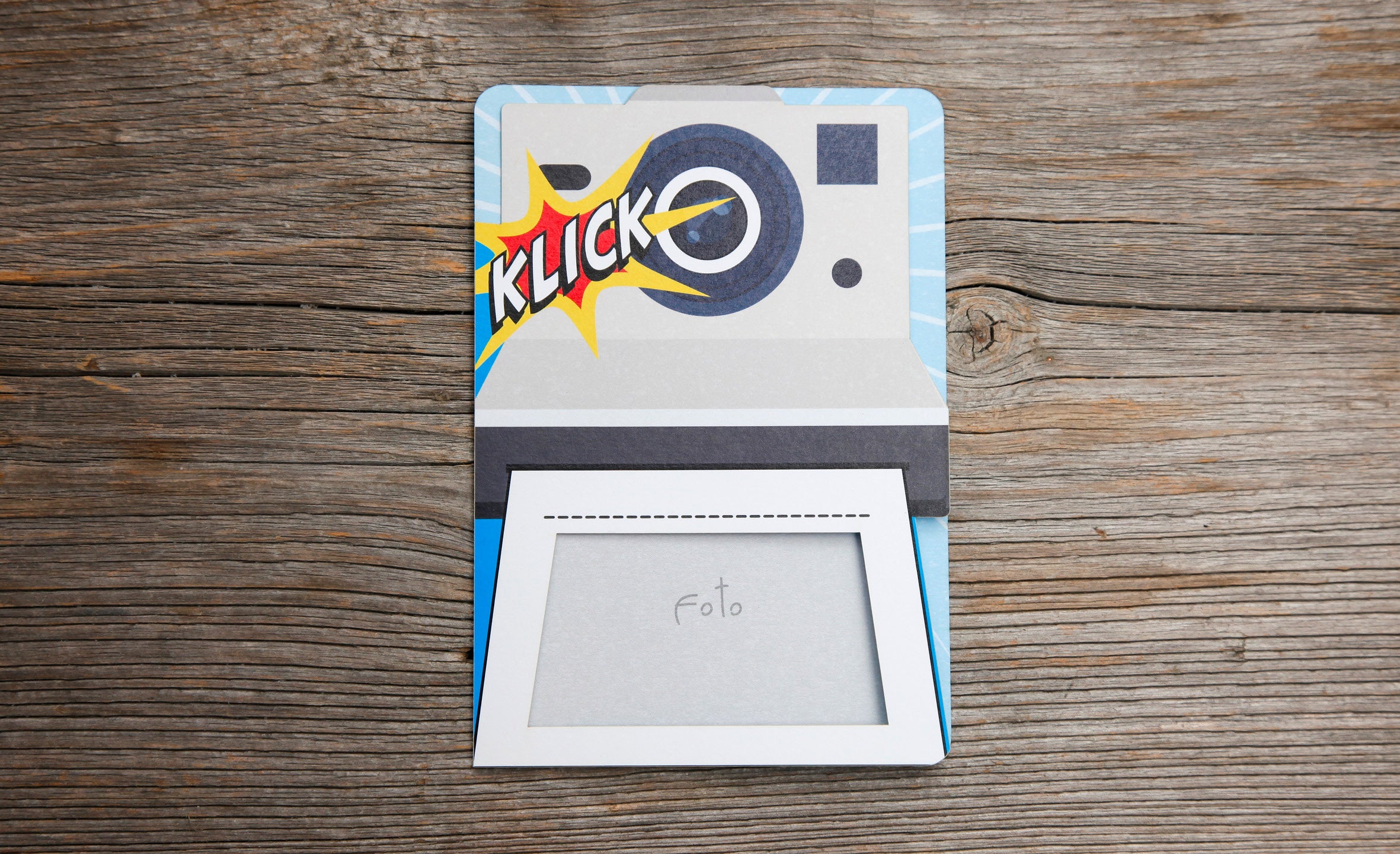 Fun-Cut Doppelkarte "Polaroid"