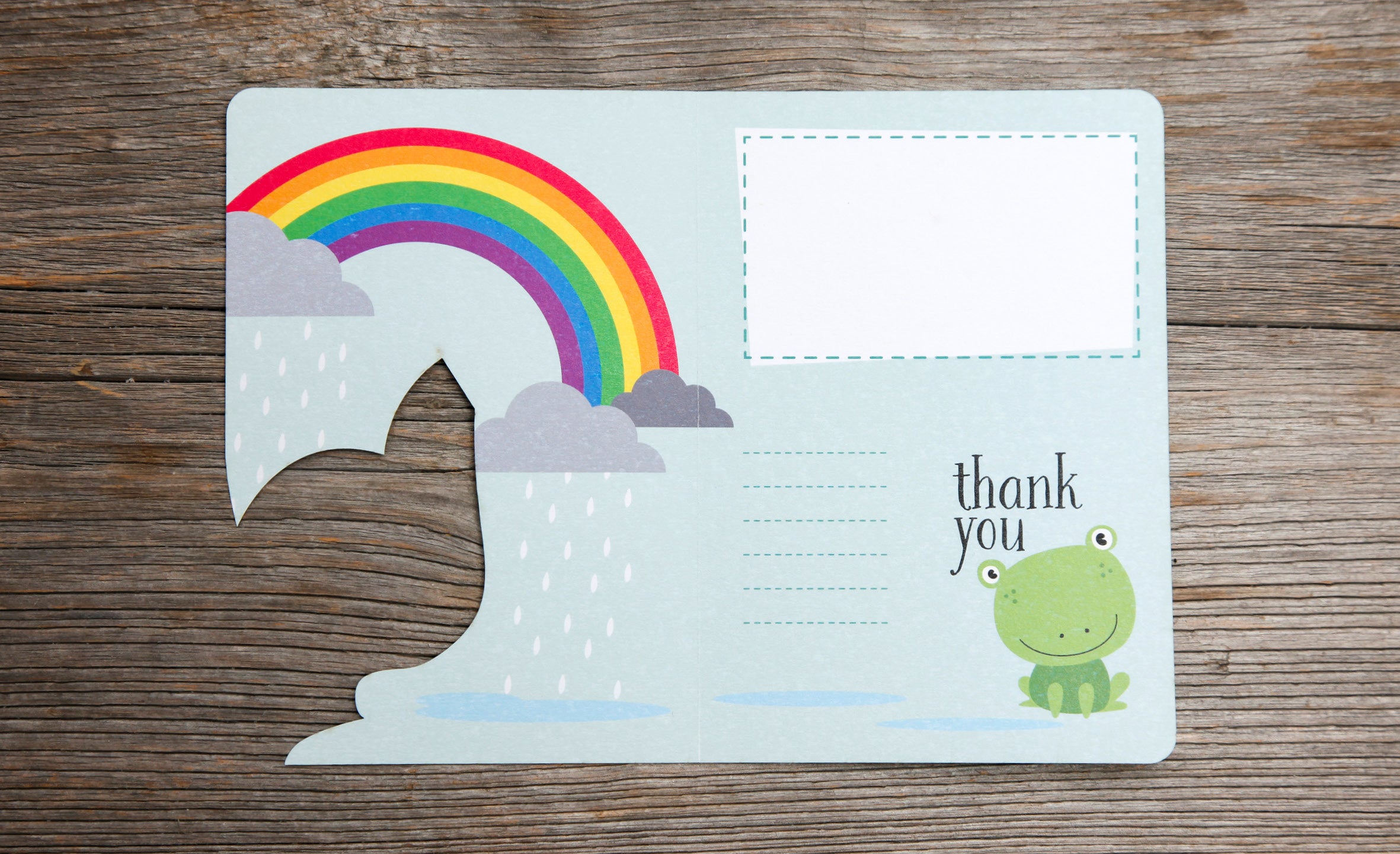 Fun-Cut Doppelkarte "Thank You"