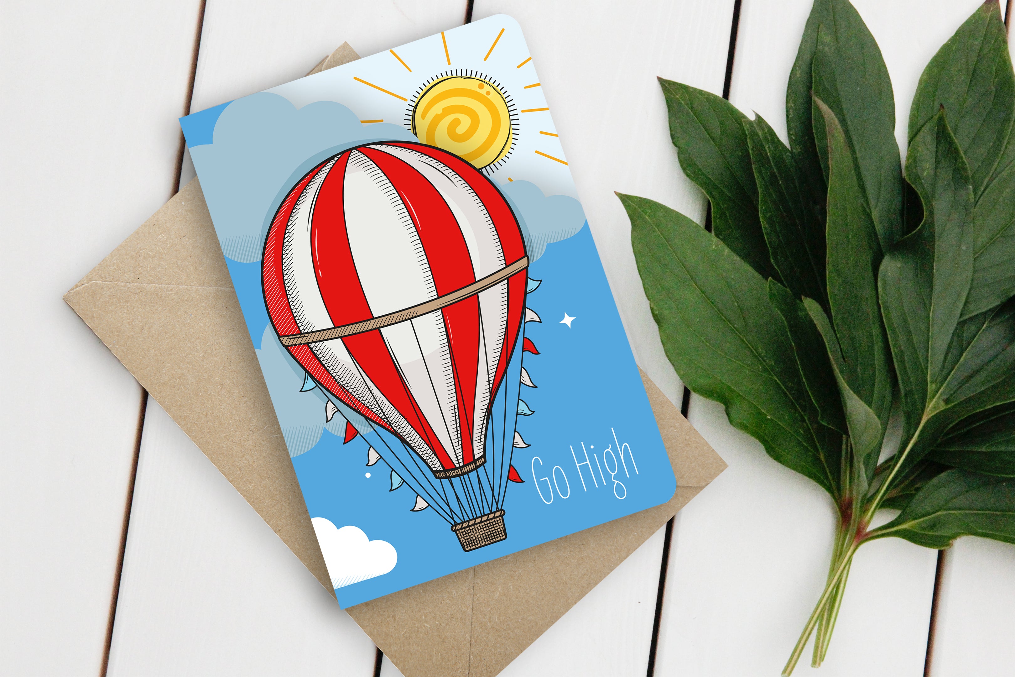 Fun-Cut Doppelkarte "Go High"