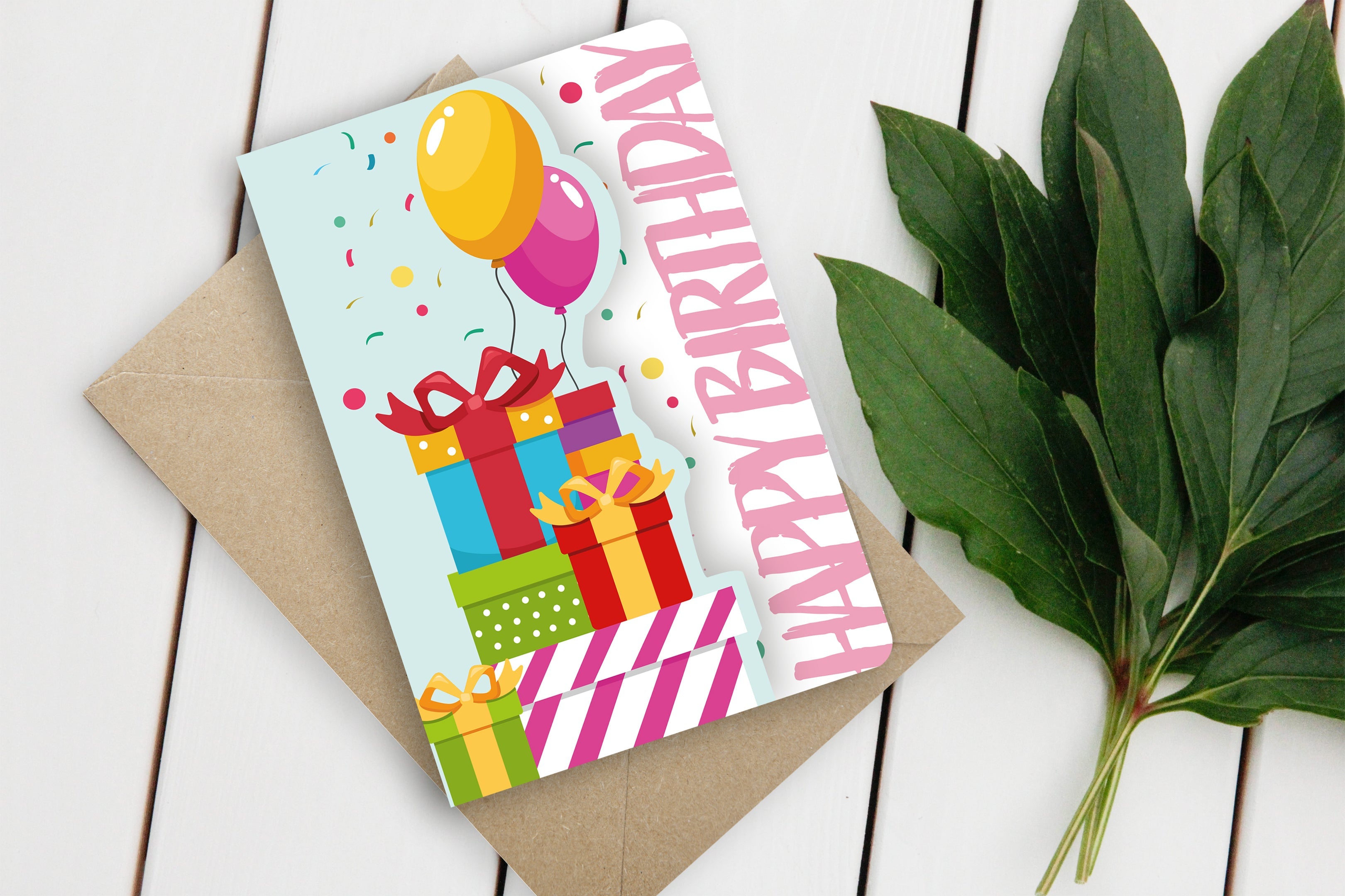 Grußkarte Fun-Cut "Happy Birthday"