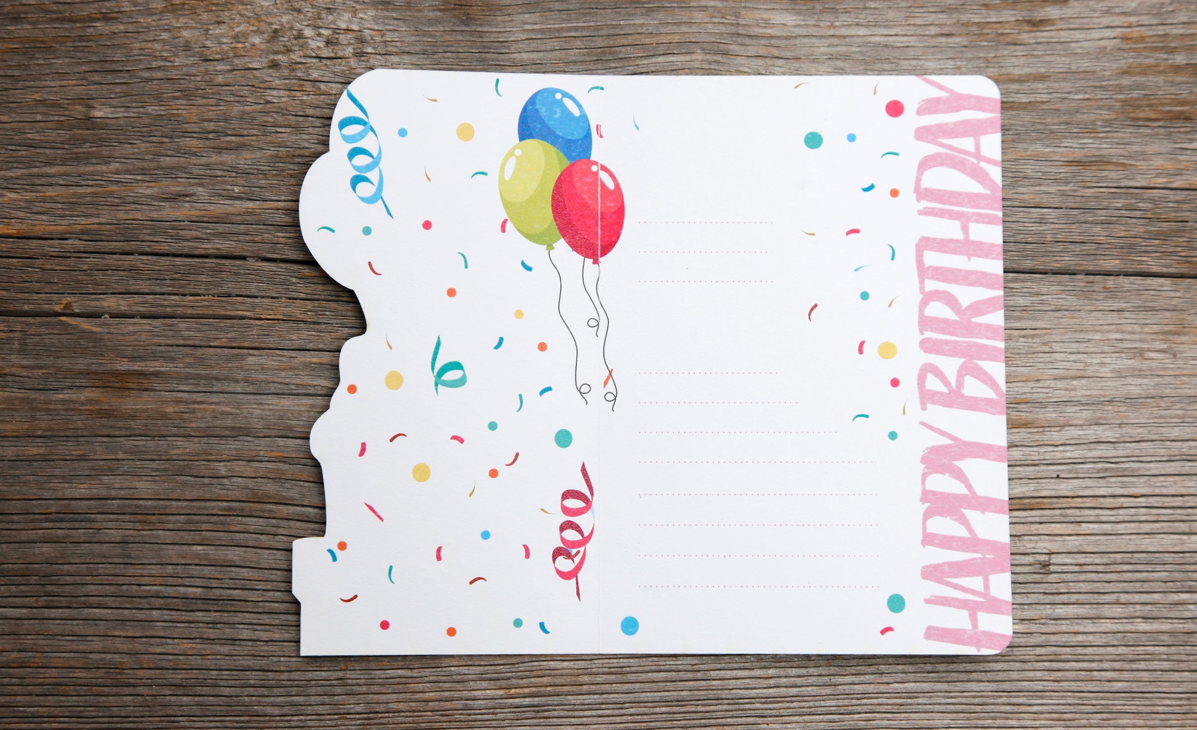 Grußkarte Fun-Cut "Happy Birthday"