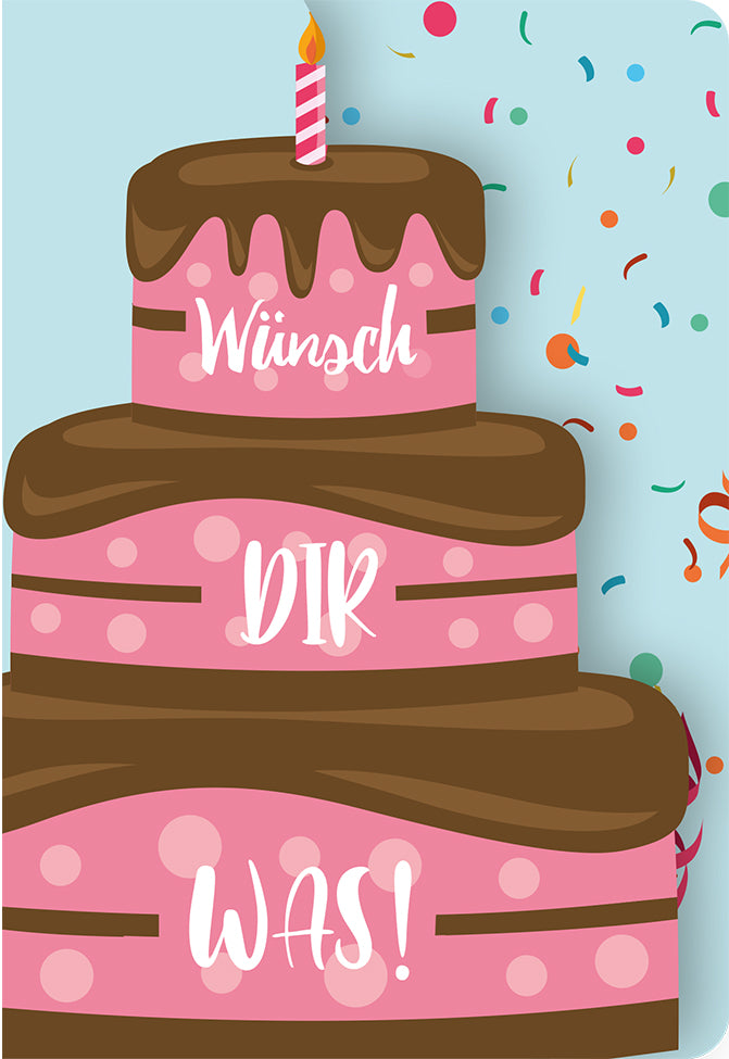 Fun-Cut Doppelkarte "Wünsch dir was"