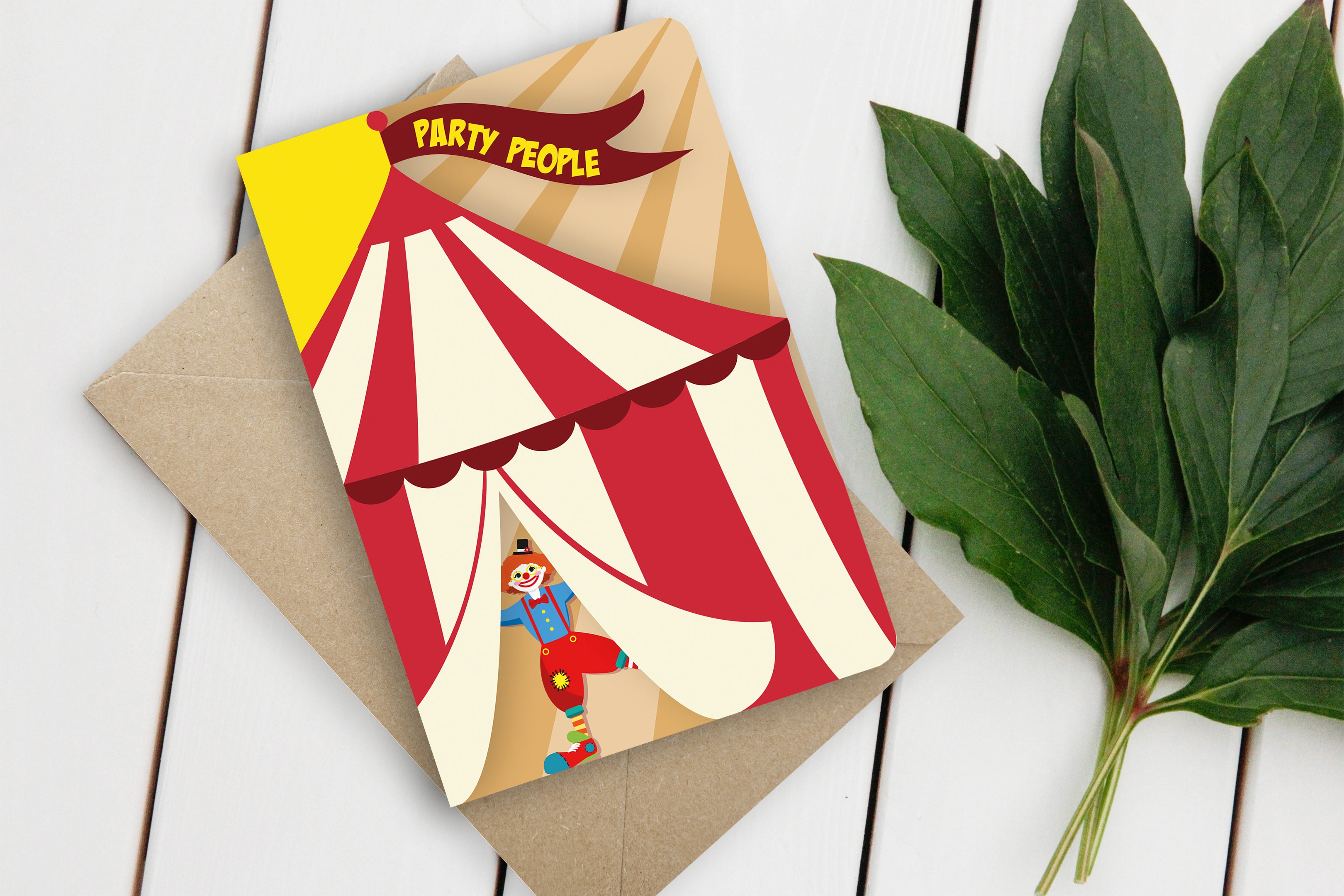 Fun-Cut Doppelkarte "Party People"