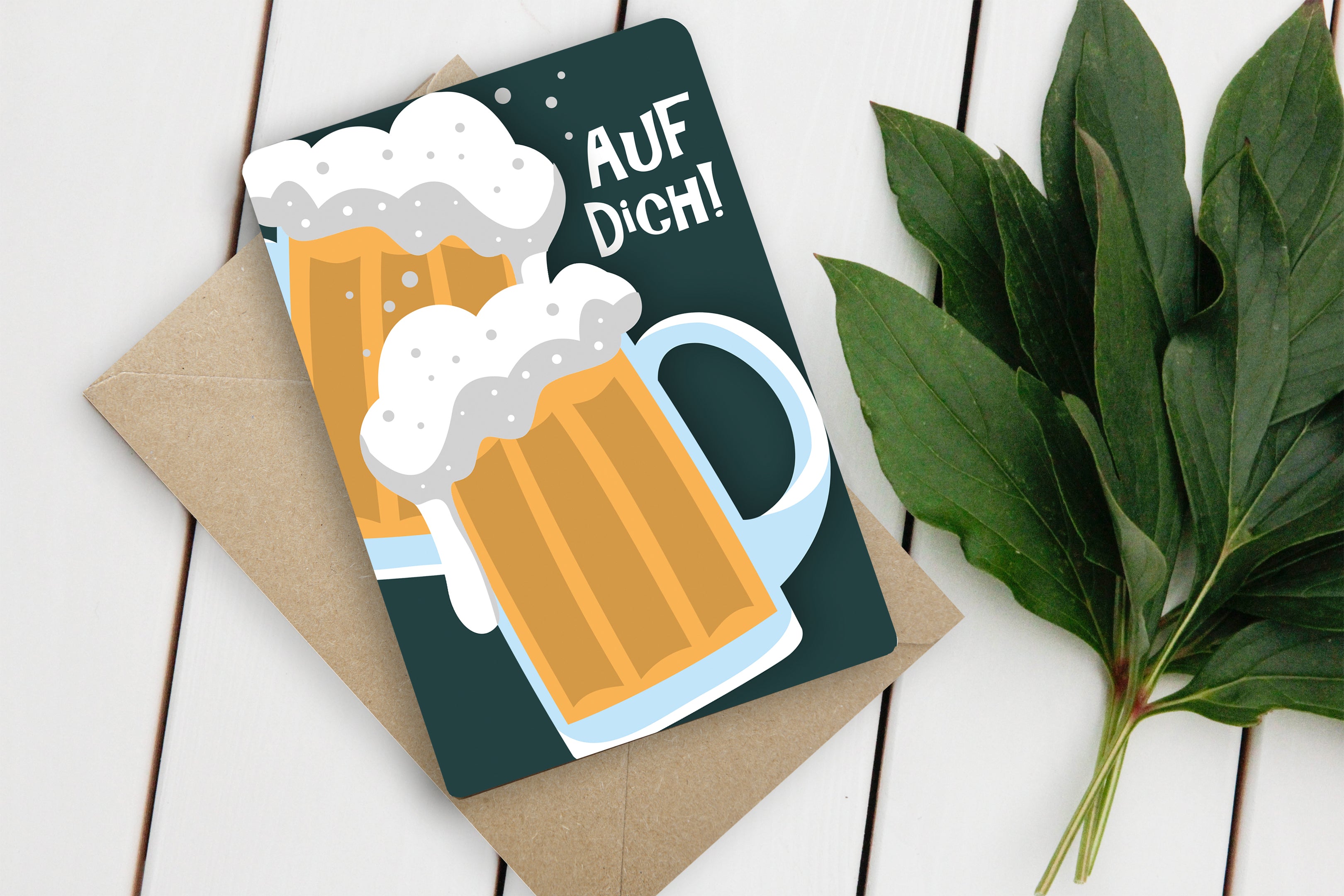 Fun-Cut Doppelkarte "Auf Dich"