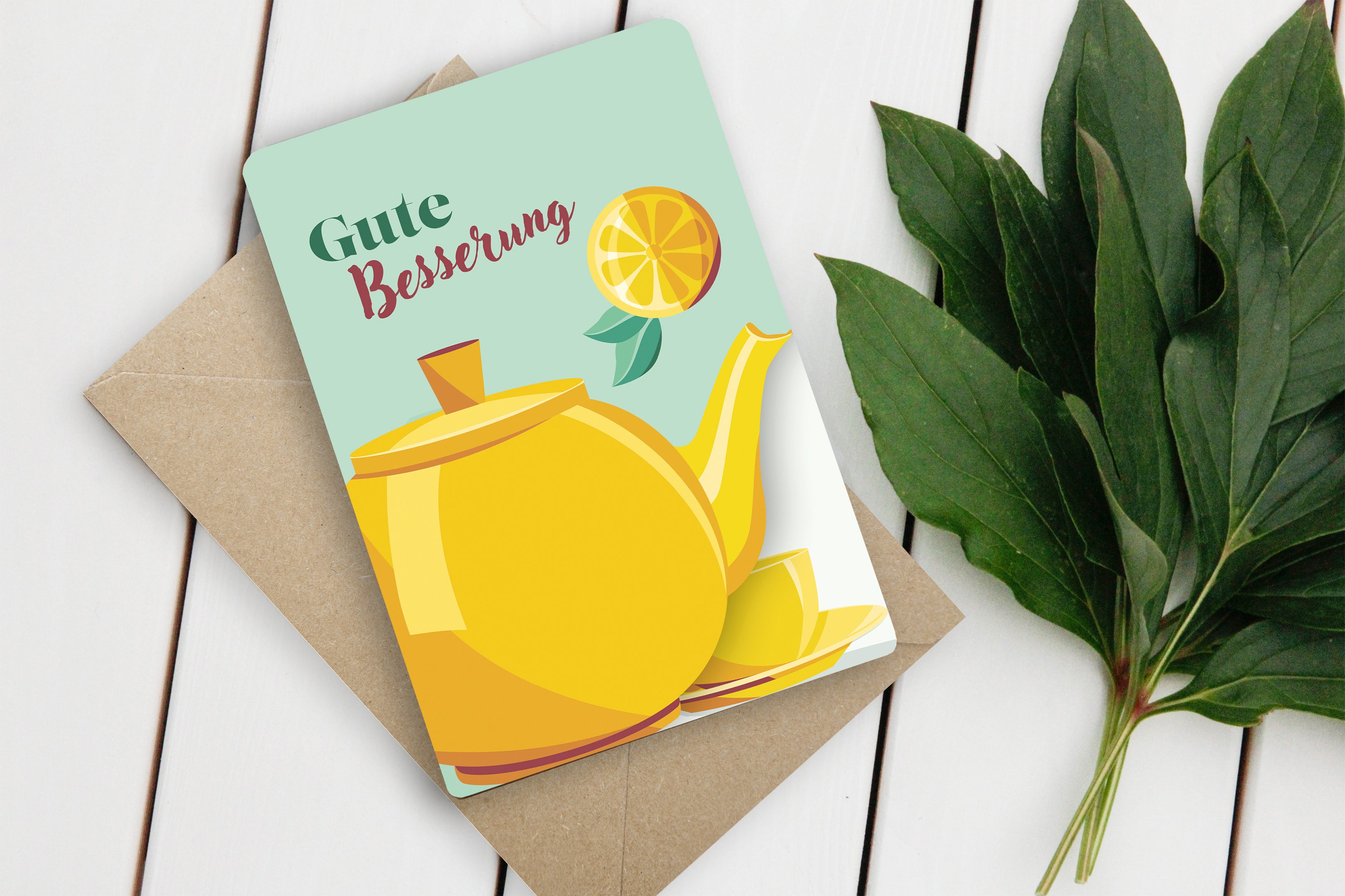 Fun-Cut Doppelkarte "Gute Besserung"