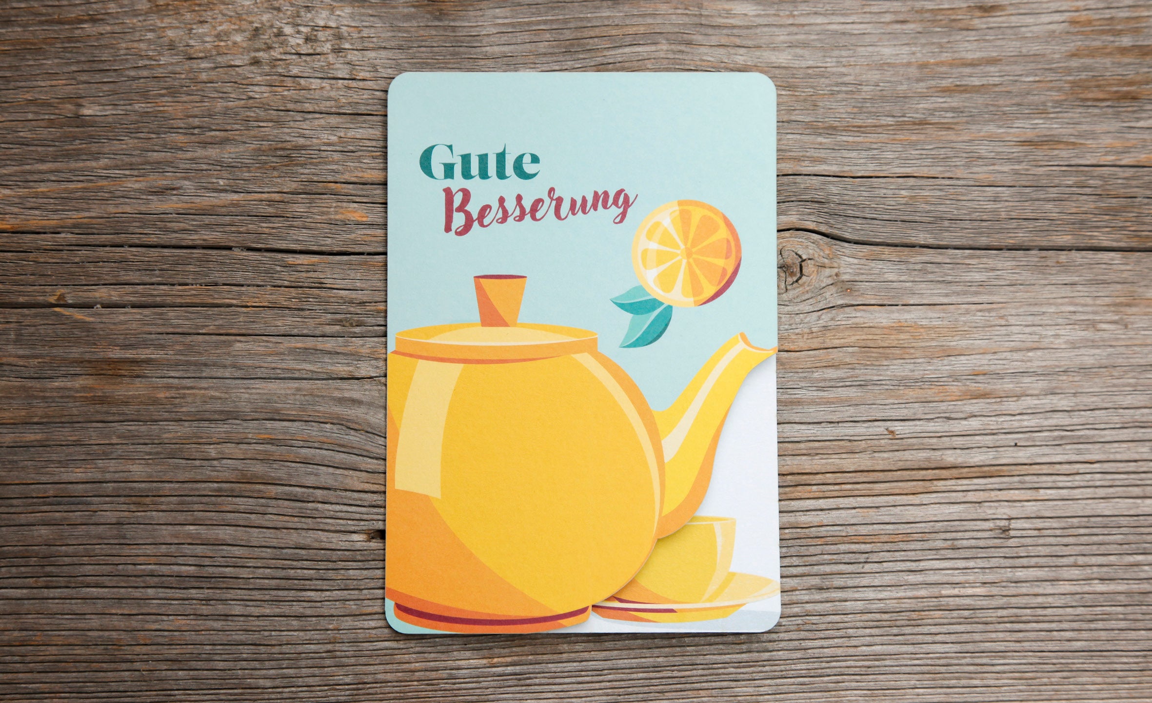Fun-Cut Doppelkarte "Gute Besserung"