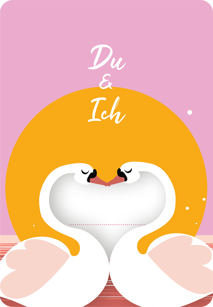 Fun-Cut Doppelkarte "Du & Ich"