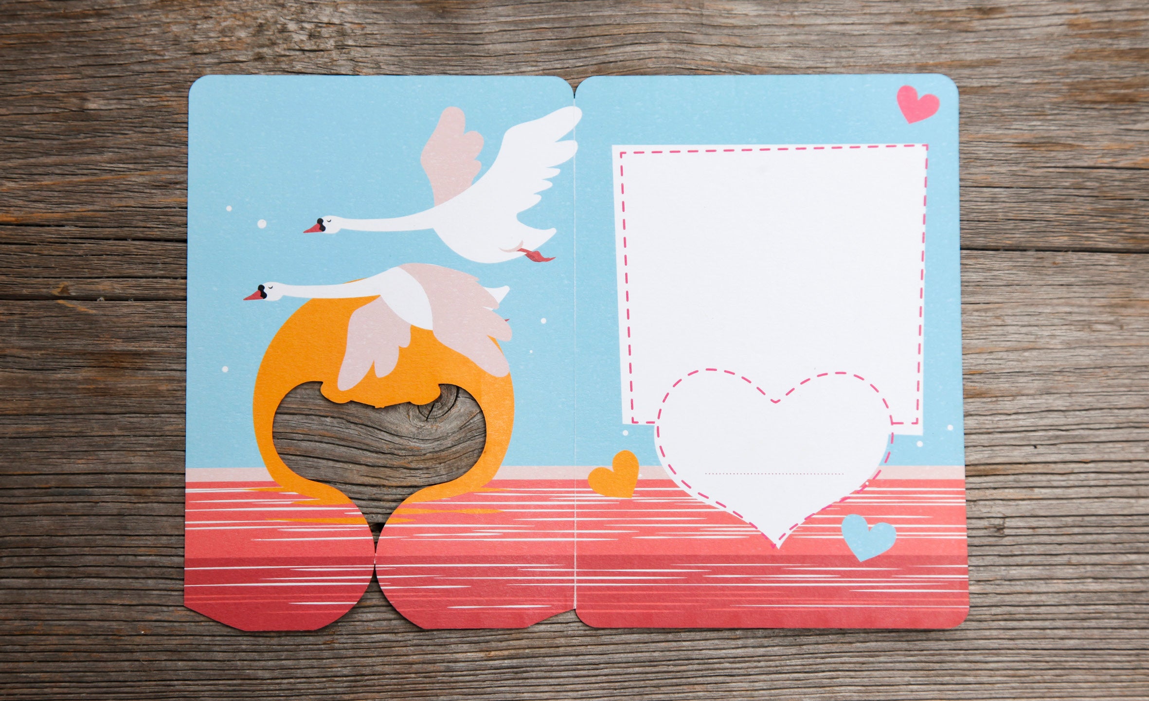 Fun-Cut Doppelkarte "Du & Ich"