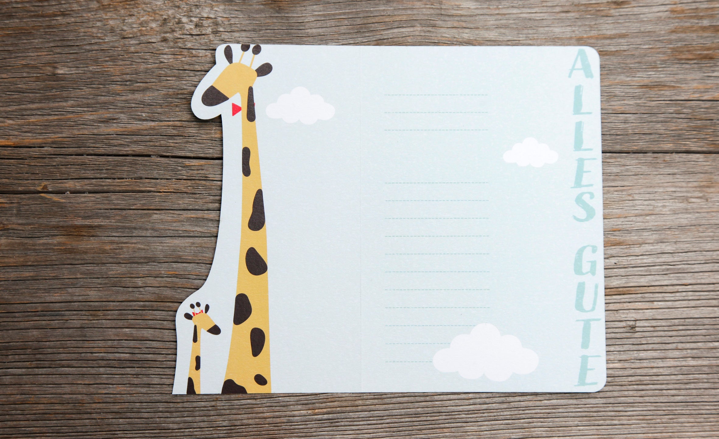 Fun-Cut Doppelkarte "Alles Gute"