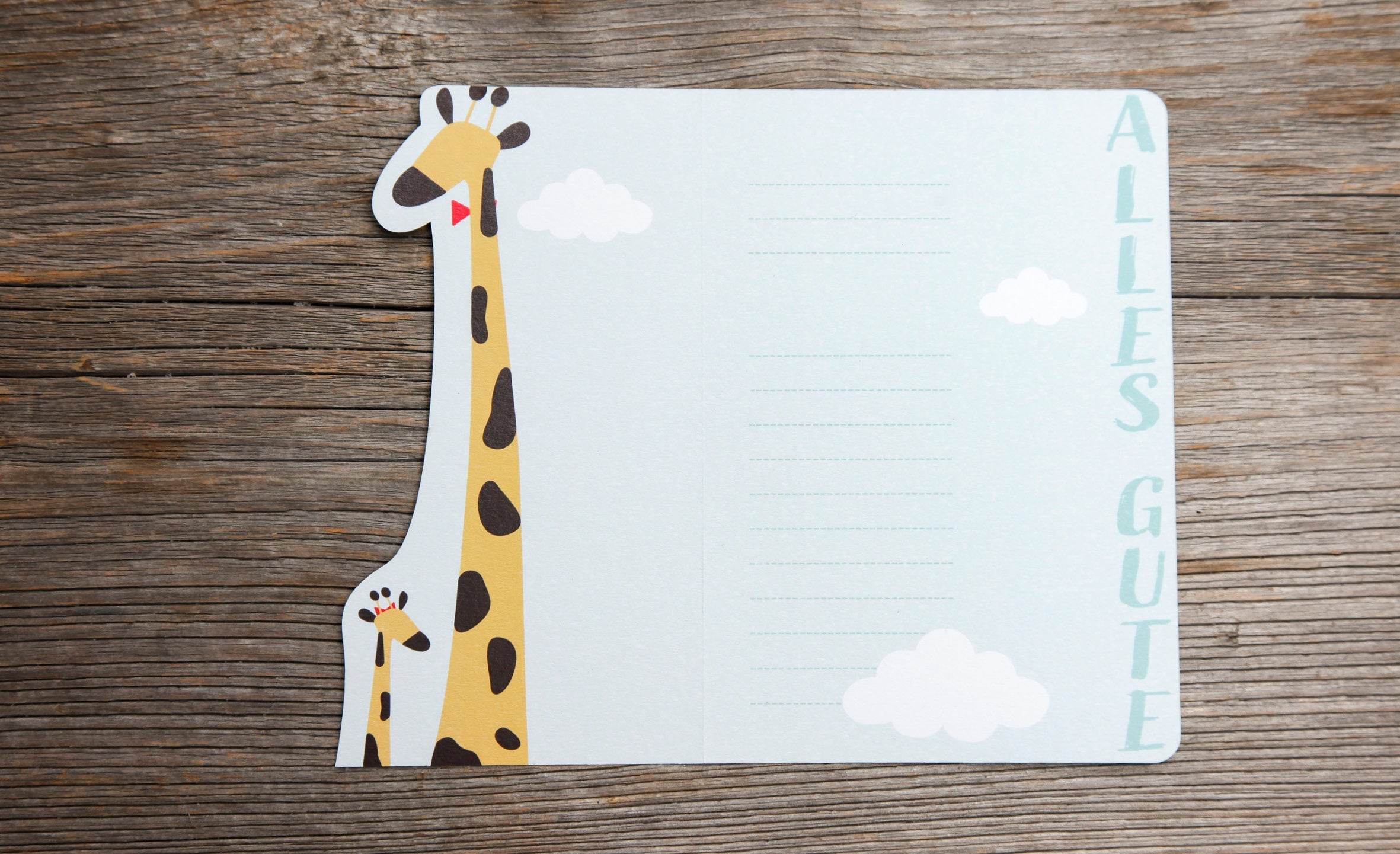 Grußkarte Fun-Cut "Little Giraffe"
