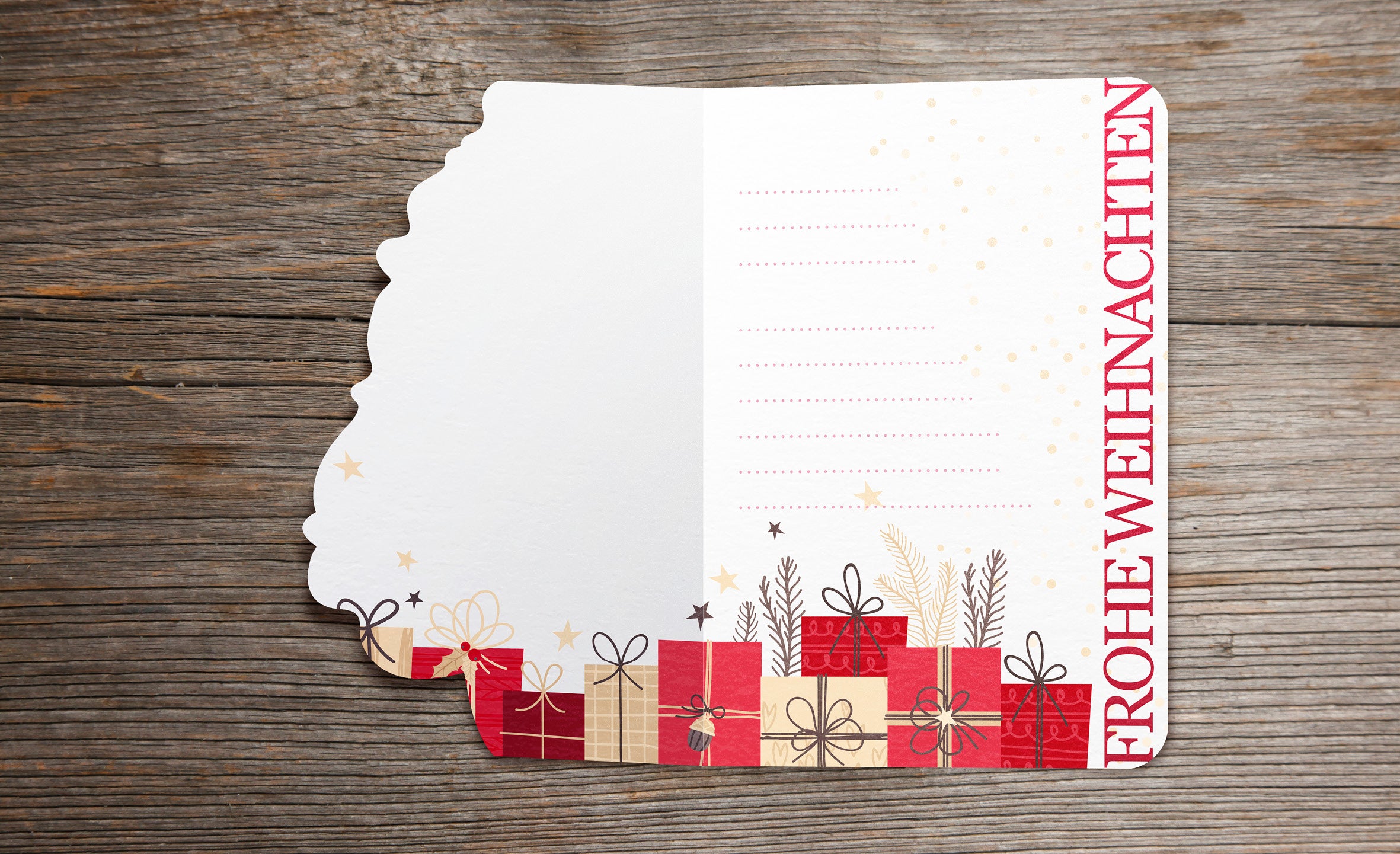 Fun-Cut Doppelkarte "Frohe Weihnachten"