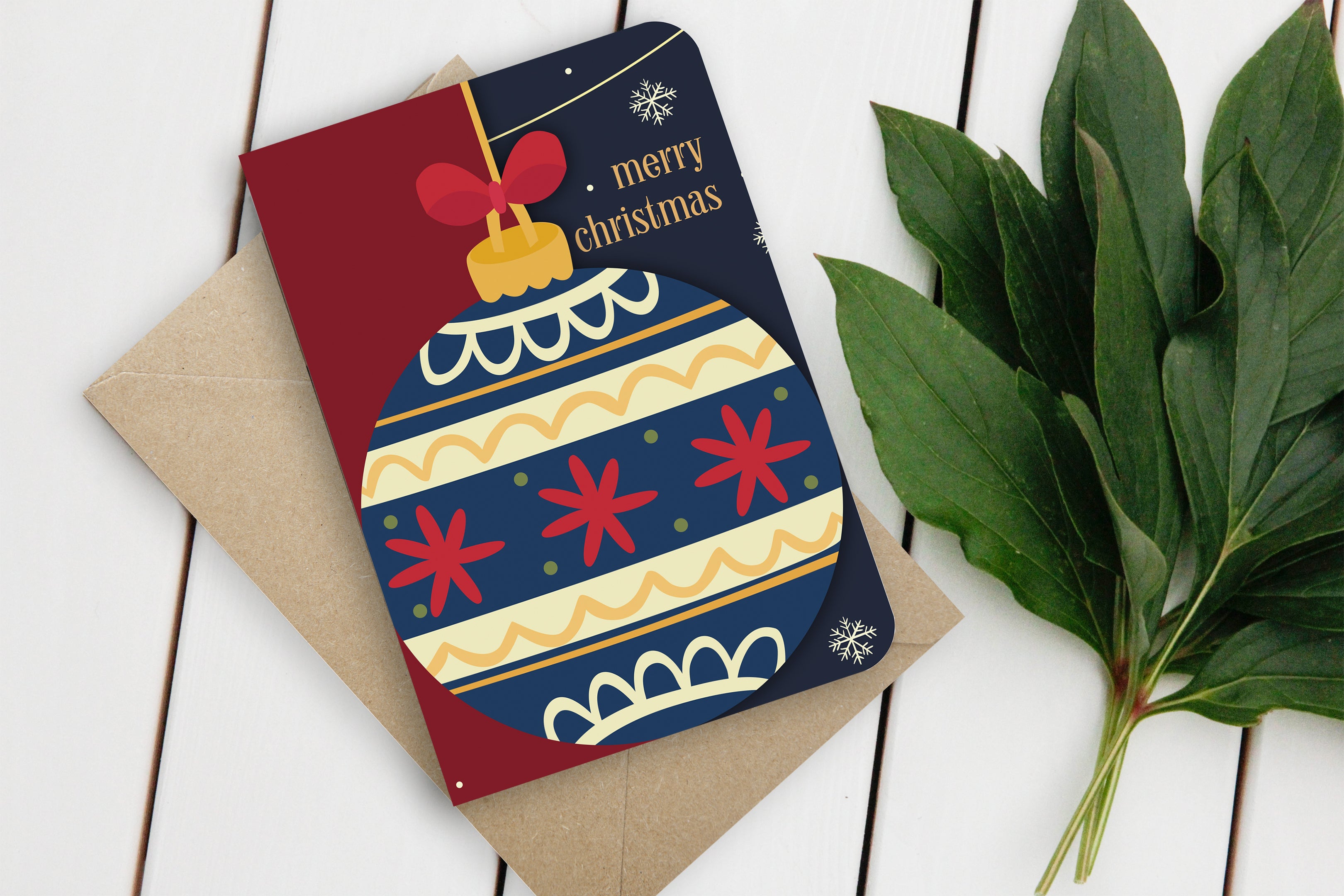 Fun-Cut Doppelkarte "Merry Christmas"