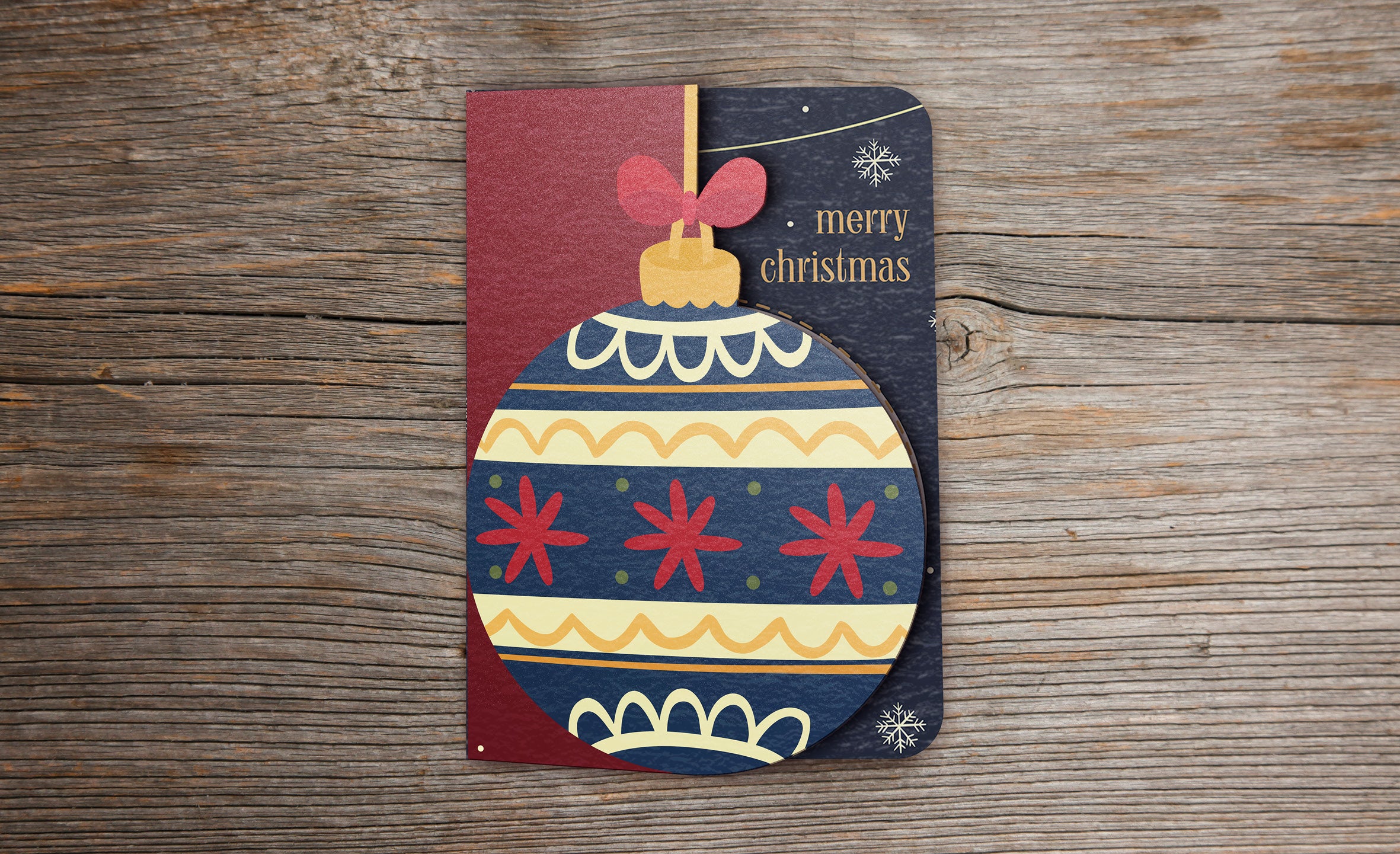 Fun-Cut Doppelkarte "Merry Christmas"