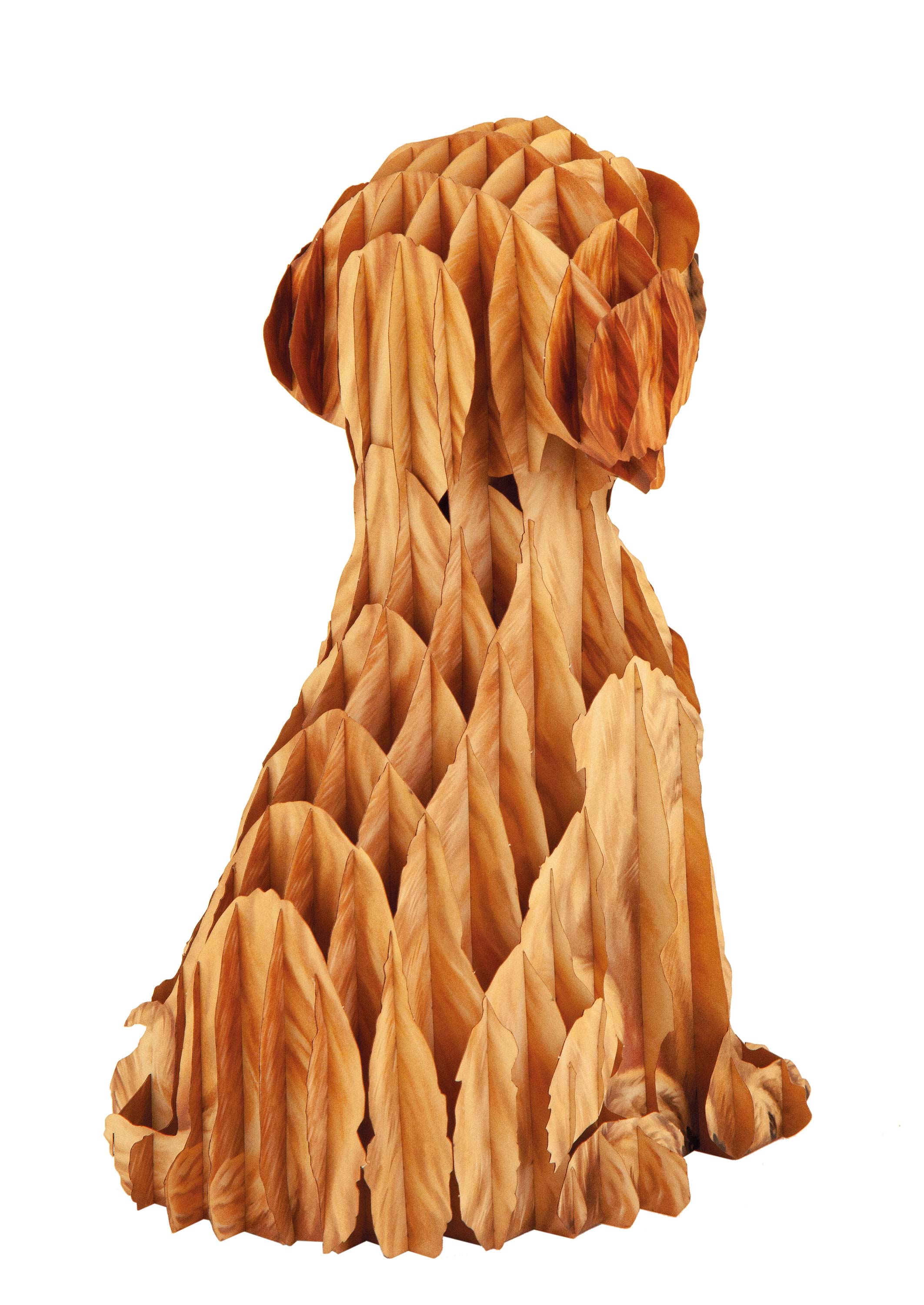 Hund Welpe Steckfigur aus Karton, zum Basteln, Spielzeug für Kinder, Tiersteckfigur aus Karton, Haustier, Golden Retriever, Labrador, Puzzle und Rätselspiele, Dekoidee, Bastelideen für Kinder, Kinderzimmer, Spielzimmer