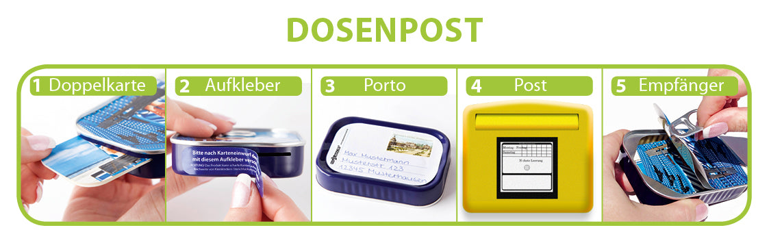 Dosenpost "Frohe Weihnachten"