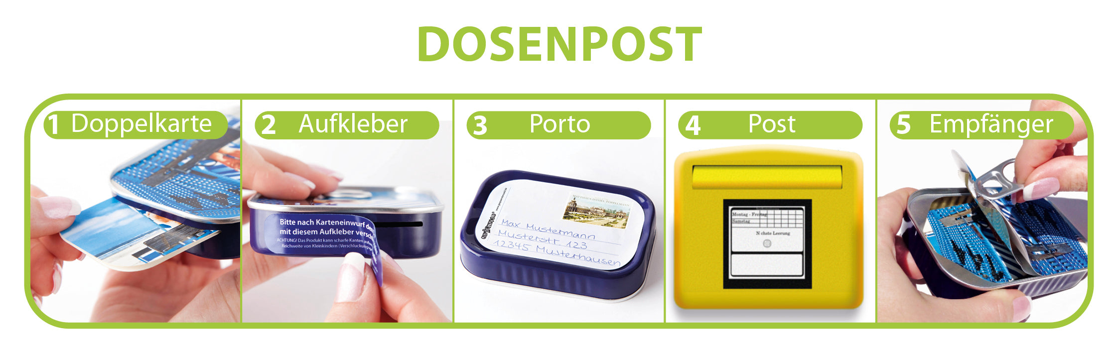 Dosenpost "Glücksschwein"