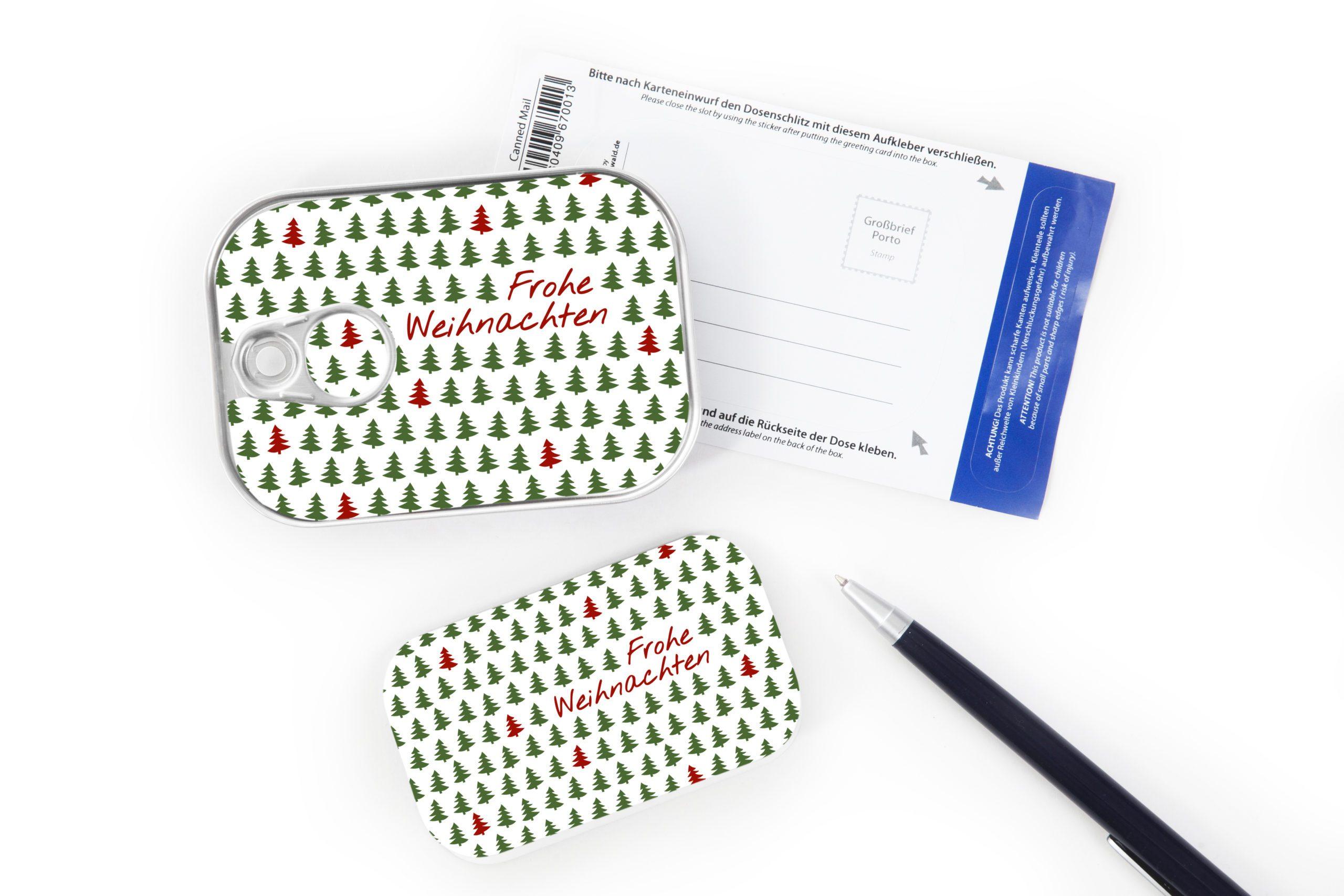 Dosenpost 4er Set "Weihnachten II" - Gespänsterwald