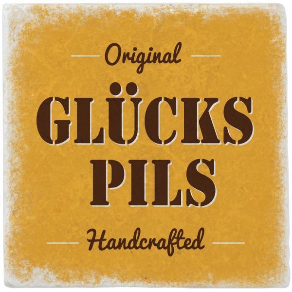 Untersetzer aus Marmor Glücks Pils - Gespänsterwald