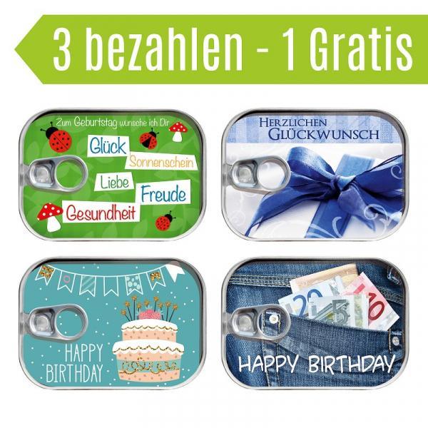 Dosenpost 4er Set "Geburtstag" - Gespänsterwald