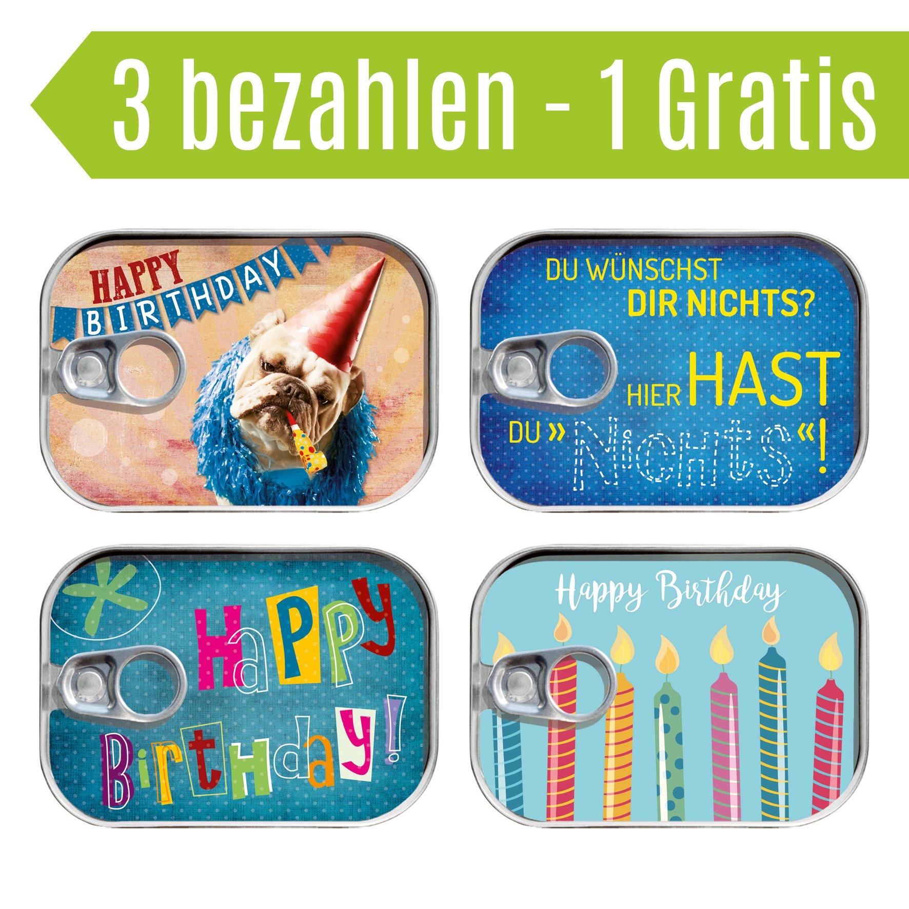 Dosenpost 4er Set "Geburtstag II" - Gespänsterwald