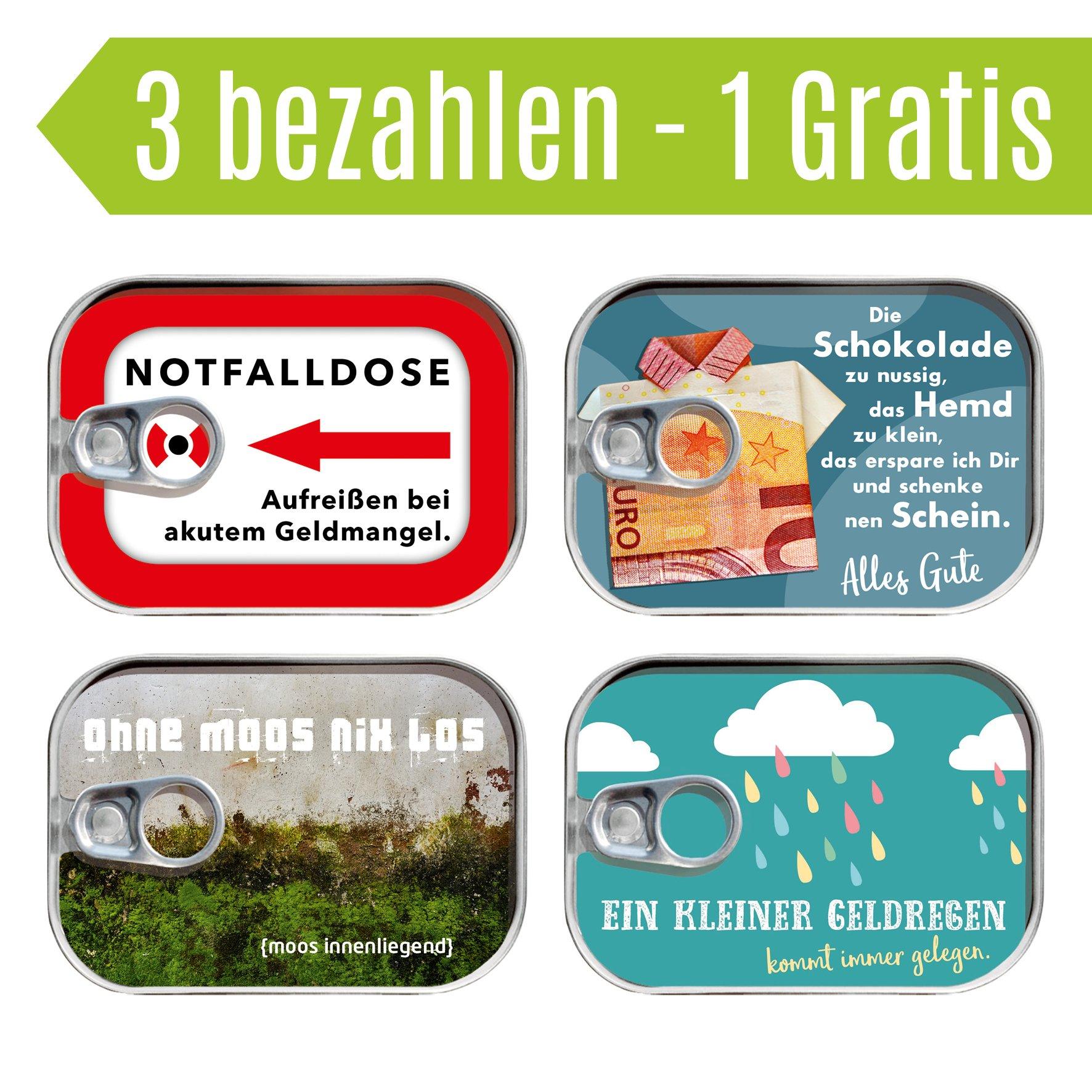 Dosenpost 4er Set "Geldgeschenk II" - Gespänsterwald