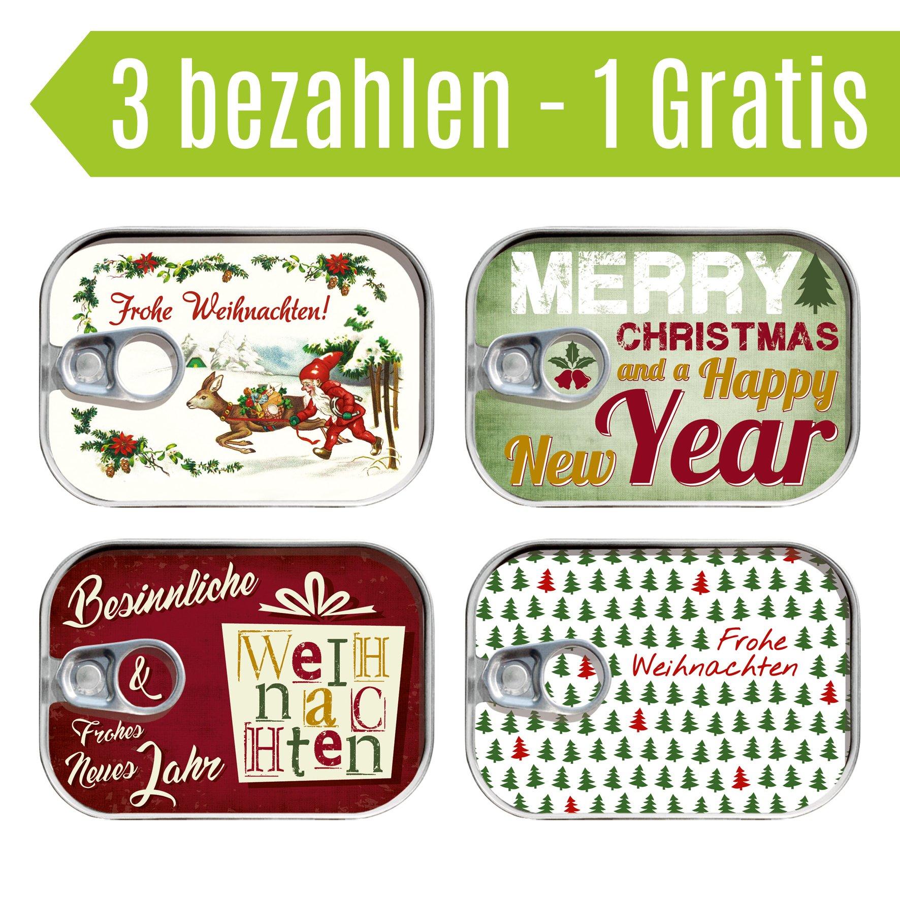 Dosenpost 4er Set "Weihnachten II" - Gespänsterwald