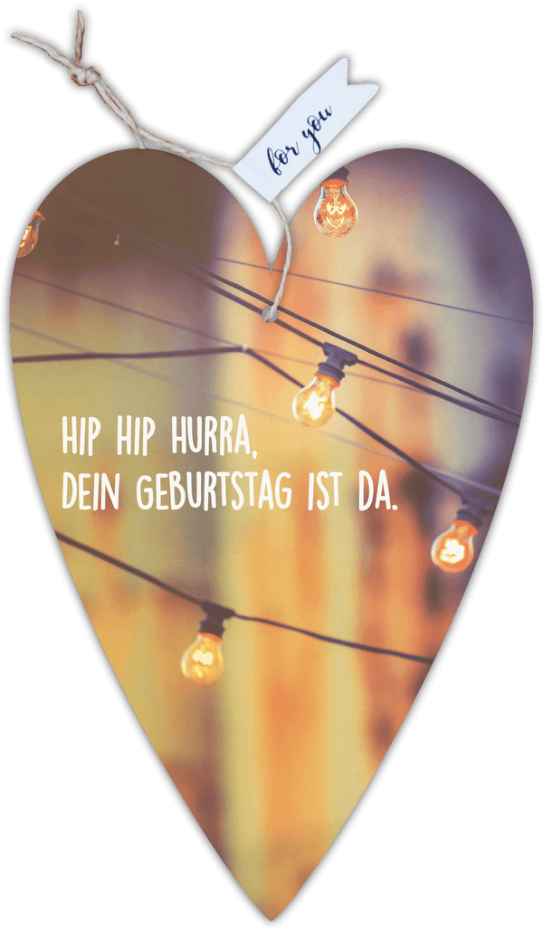 Herzkarte unser Finne "Hip Hip hurra" - Gespänsterwald