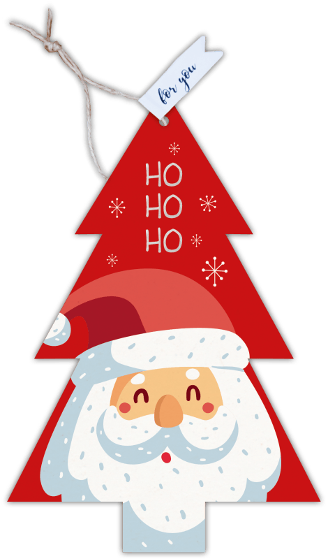 Weihnachtskarten in individueller Form 4er Set "Weihnachten" - Gespänsterwald