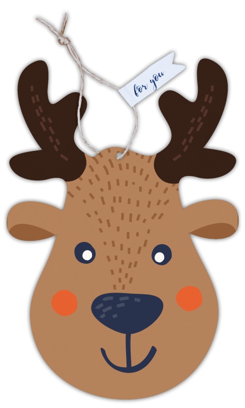 Weihnachtskarten in individueller Form 4er Set "Weihnachten" - Gespänsterwald