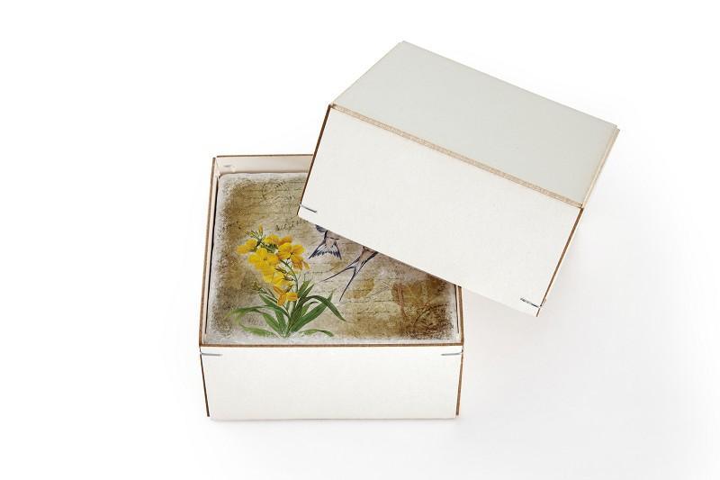 Untersetzer aus Marmor 4er Set "Merian" - Gespänsterwald