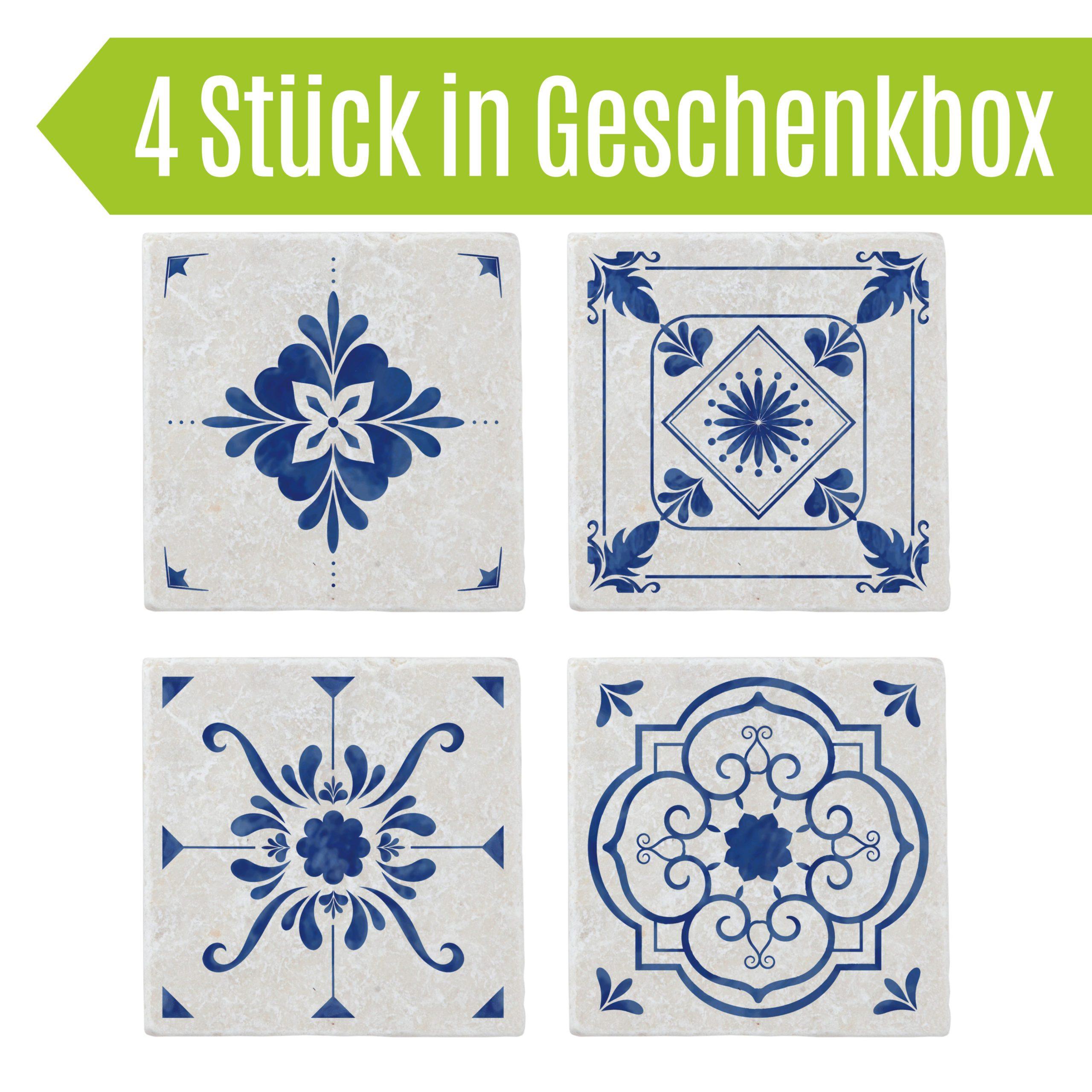 Untersetzer aus Marmor 4er Set "Küche" - Gespänsterwald