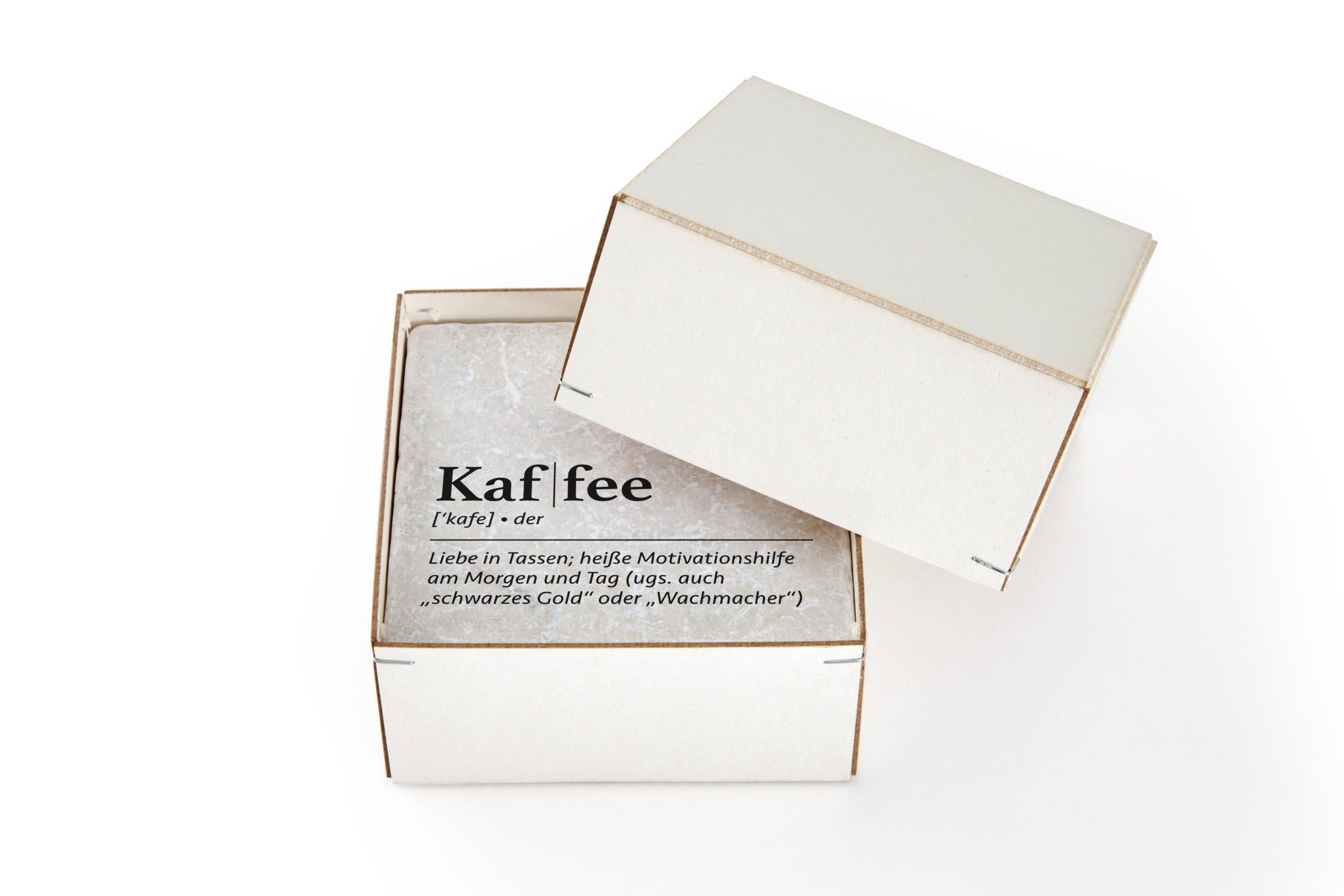 Untersetzer aus Marmor 4er Set "Kaffeepause" - Gespänsterwald