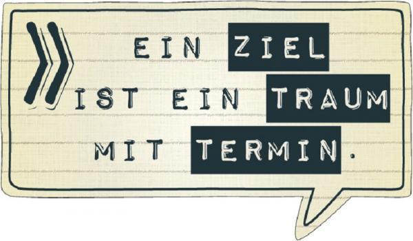Kühlschrankmagnet "Ein Ziel …" - Gespänsterwald