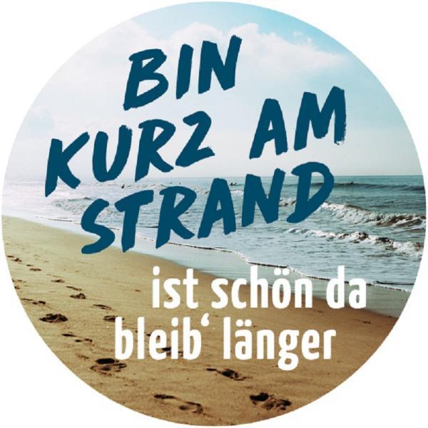 Kühlschrankmagnet Rostock Bin kurz am Strand - Gespänsterwald