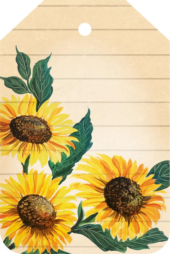Geschenkanhänger "Sonnenblumen"