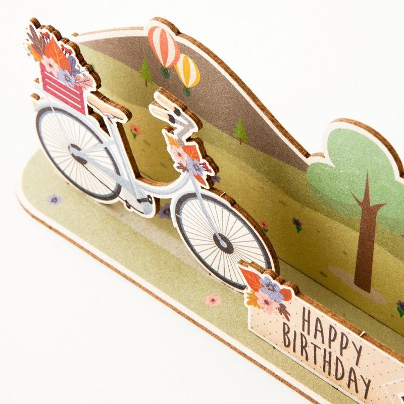 Pop-Up Karte 3D Glückwunschkarte "Happy Birthday"- Bastelkarte zum verschenken - Gespänsterwald