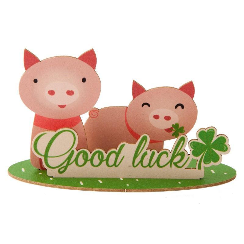 Pop-Up Karte 3D Glückwunschkarte "Good luck"- Bastelkarte zum verschenken - Gespänsterwald