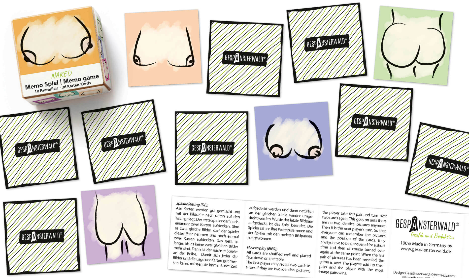 Memo-Spiel "Naked"