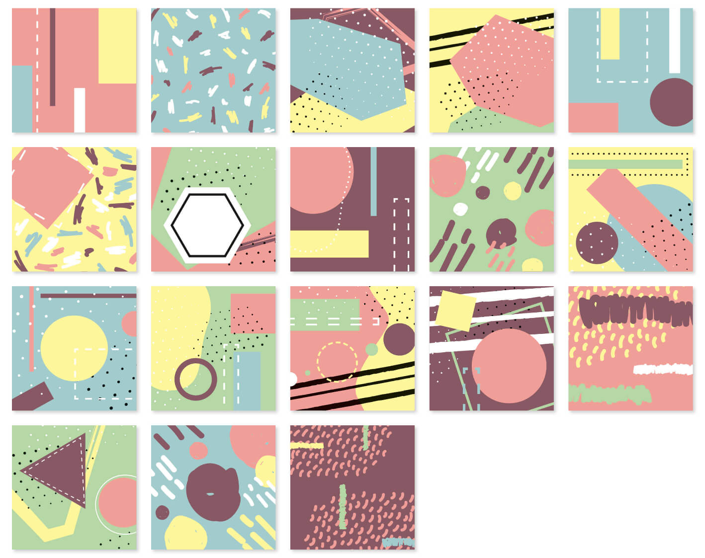 Memo-Spiel "Abstract Colors"