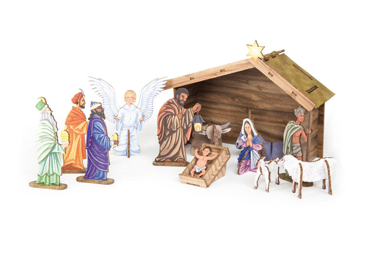 Weihnachtskrippe Bastelset