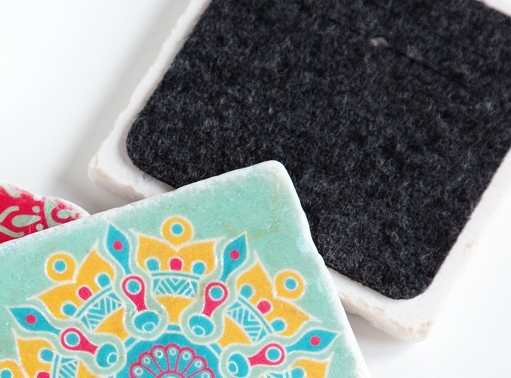 Untersetzer aus Marmor 4er Set "Küche" - Gespänsterwald