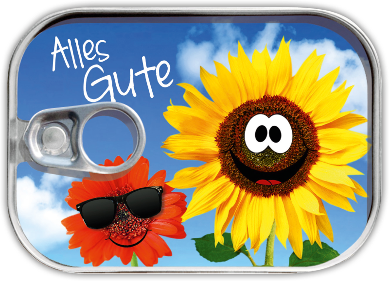 Dosenpost "Alles Gute"